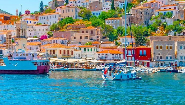 Hydra island is a very popular and picturesque island